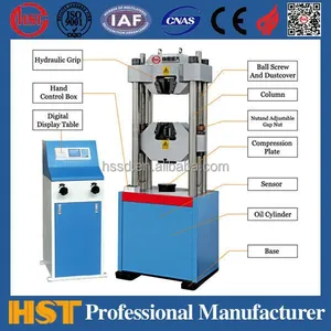 HST 120T 1200kN Digital Display Hydraulic Universal Testing Machine 1200KN 6 Columns Frame Tensile Space:930mm HST WE-1200D thumbnail-6
