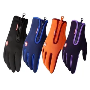 Factory Wholesale Hot Sale Zippered Sports Gloves High Quality thumbnail-1
