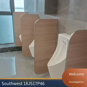 Which Brand of Partitions is Good? Second-generation Anti-bacterial Phenolic Board, Moisture-proof Wood Grain Board, Ecological Board for Sanitary Partition Doors, Baffle Plates for Mall Restrooms and Toilets thumbnail-1