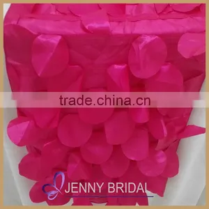 TR005D Beautiful Wedding Rose Red Petal Fancy Table Runners thumbnail-3