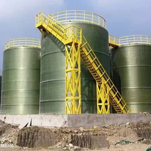 Haoqing Environmental Protection Fiberglass Tanks 1 - 300m³ Vertical and Horizontal Wound Molding Chemical Anti - Corrosion Hydrochloric Acid and Sulfuric Acid Tanks Stirring Tanks Fermentation Tanks Wastewater Treatment Tanks Nitrogen - Sealed Water Tank thumbnail-1
