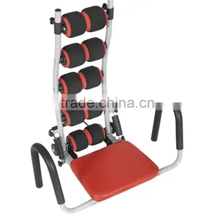Ab and Back Roller Trainer Red 5 Rotating Rollers thumbnail-5