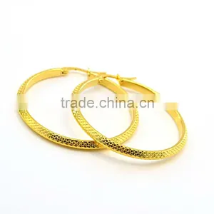 Accessories Stainless Steel Big Hoop Gold Earrings Designs for Girls thumbnail-2