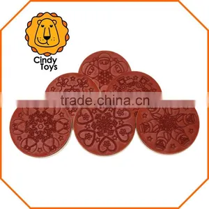 Wooden Stamps Christmas Mandalas 6 Pcs for Christmas thumbnail-1