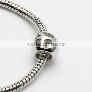 Round Hollow Large Hole Metal Beads, DIY Zinc Alloy Necklace & Bracelets Beads Accessories thumbnail-2