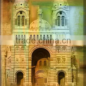 2 Panels European Style Wall Art Picture for Living Room OM-003 thumbnail-2