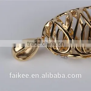 2015 New Design Fashion Jewelry 18K Rose Gold Diamond Leaf Pendants Micro Set thumbnail-5