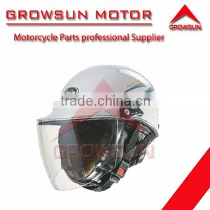Cheap Hot Half Face Motorcycle Helmet GS-515 White thumbnail-1