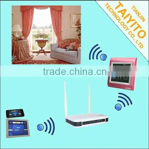 Wifi Electric Remote Control Curtain , Automatic Curtain Control System for Home Automation thumbnail-1