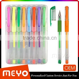 Business Gift Custom Logo Clipped Gel Ink Pen With Packing Box thumbnail-1