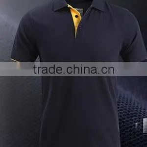 Custom 65%Cotton 35%Polyester Men's Polo Shirt With Solid Color Embroidery thumbnail-2