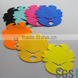 Silicone Crab Placemat Chinese Factory Wholesale Portable High Quality Crab Little Cute Table Mats thumbnail-2