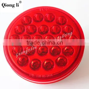12V Red 4" Round Factory Directly Best Price Truck Led Signal Light thumbnail-1