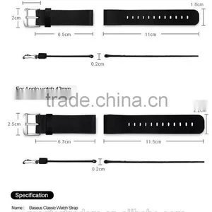 BASEUS Classic Buckle 42MM Genuine Leather Watch Band Wrist Strap For Apple Watch MT-3486 thumbnail-4
