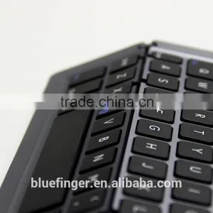 Wholesale Aluminum ABS Tablet Portable Bluetooth Foldable Keyboard for IPad,iPhone,smart Phoens thumbnail-5