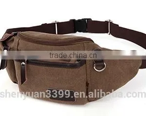 Canvas Hunting Travel Sport Pocket Waist Bag Fanny Pack Brand Designer Small Shoulder Messenger Bag for Men thumbnail-2