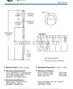 High Current Spring Test Probe Pin ,PCB Contact Probe Pin thumbnail-1