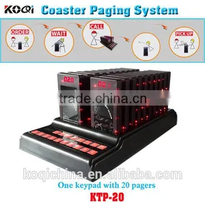 Guest Coaster Pager System for KFC Fast Food Restaurant Call Customer to Pick up Order Sound Vibration Flash thumbnail-1