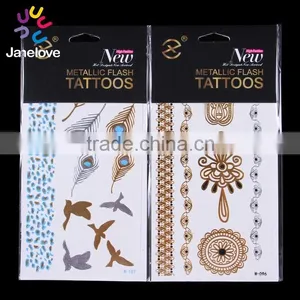 w- Series Gold Foil Tattoo 21*10.5cm thumbnail-2