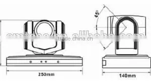 SVC-HDC08 HD Color Video PTZ Camera Fixed Lens, HDMI, HD-SDI Interface Video Conferencing Camera thumbnail-2