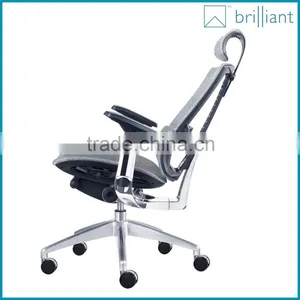 888A Modern Ergonomics High Back Mesh Fabric Office Chair With Aluminum Alloy Five-star Foot Supplier's Choice thumbnail-4