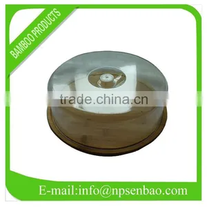 Round Bamboo Bread Box thumbnail-1