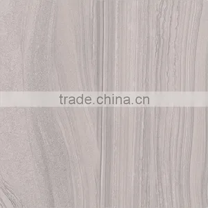 30x30 Light Grey Golden Line Stone Look Ceramic Tile for Bathroom thumbnail-2