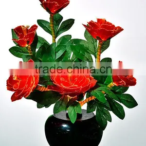Whole Sale LED Fiber Optic Rose Flowers in Red Color /LED Fiber Optic Flower Light in Different Style for Good Sale thumbnail-6