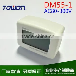 LCD AC Digital Voltage Meter Voltmeter 80-300V Switch US Flat Plug Volt Power Monitor AC Panle Meter Blue Backlight thumbnail-2