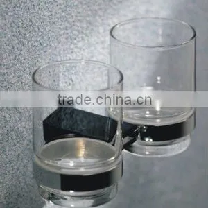 Sanitary Double Toothbrush Glass Holder thumbnail-1