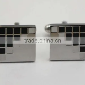 Stainless Steel Fashion Men Shirt Custom Cufflink thumbnail-3