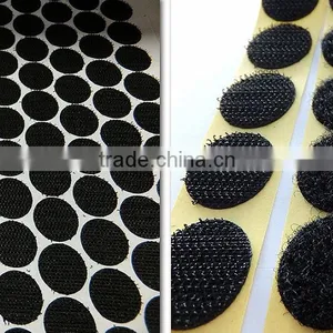 Self Adhesive HOOK AND LOOP SELF ADHESIVE Backed COINS DOTS CIRCLES 15MM *40pcs thumbnail-1