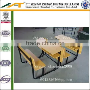Commercial Double School Desk And Chair | School Furniture thumbnail-1