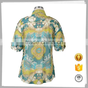 Wholesale Clothing High Quality Casual Printed Women Top thumbnail-2
