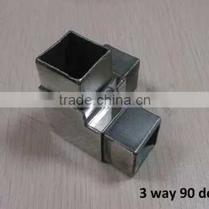 Stainless Steel Rectangular Tube Connector 50mm thumbnail-3