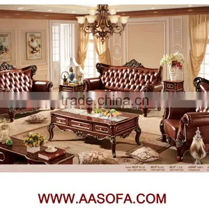 Kuka Leather Sofa Single Sofa French Country Furniture thumbnail-1
