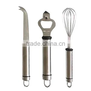 Set of 3 Bottle Opener Whisk Cheese Knife Kitchen Gadget Set thumbnail-1