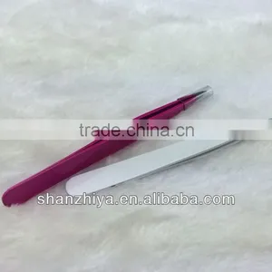 High Quality Steel Beauty Eyebrow Tweezers for Sale thumbnail-1