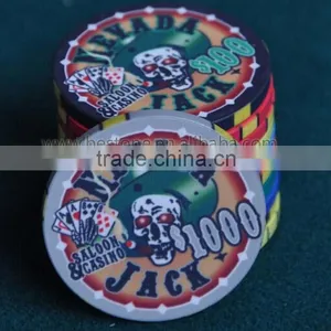 Professional Skull Flush Poker Chips thumbnail-3