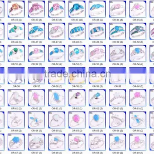 Opal Jewelry Factory Custom Wholesale 925 Sterling Silver Pure Synethic Opal Star Of David Shape Pendant Star Of David Pendant thumbnail-4