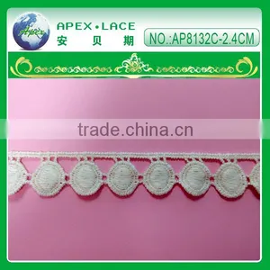 Cotton Embroidery Lace Trim AP8132C thumbnail-1