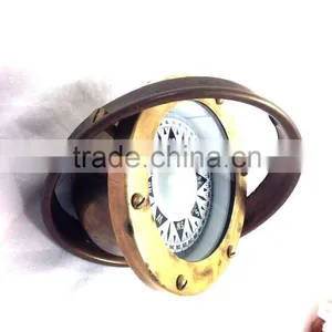 Nautical Brass Maritime Compass -GYROSCOPE ANTIQUE Compass 13513 thumbnail-5