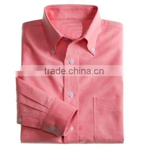 Hot Sell Red 100% Cotton New Design Men's Dress Shirt thumbnail-1
