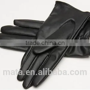 Hot Selling Outdoor Winter Warm PU Leather Touch Screen Gloves For Ladies thumbnail-2
