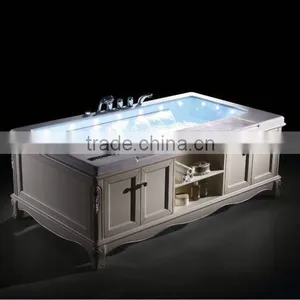 Luxury Bathtub With Solid Wood Cabinet for Adult Q403 thumbnail-1