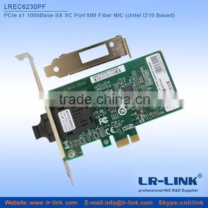 LREC6230PF PCIe x1 1000BASE Desktop Fiber Ethernet Adapter (Intel I210IS Based) thumbnail-2