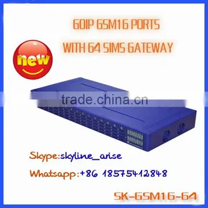 High Quality GoIP Gateway sk Voip Gateway Call Terminal Gsm Gateway Sims Bocking Reduce 16 Ports With 64 Sims thumbnail-1