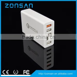 5-PORT USB Charger QC3.0 Quick Charger With CE, FCC, RoHS Certificates thumbnail-1