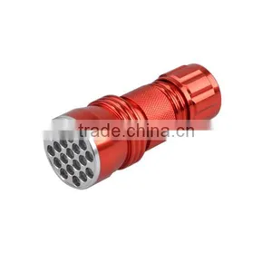 380nm 21 LED UV Flashlight Reviews Mini Portable Black Light thumbnail-3