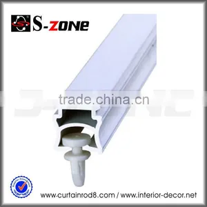 White Plastic Hanging Curtain Rails System, Panel Curtain Track PVC SC06 thumbnail-1